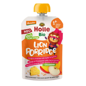 MUS OWSIANKOWY LEW (JABŁKO - RYŻ - MANGO - ANANAS - QUINOA) OD 1 ROKU DEMETER BIO 110 g - HOLLE