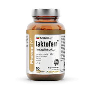 KAPSUŁKI NA METABOLIZM ŻELAZA (LAKTOFERR) BEZGLUTENOWE 60 szt. - PHARMOVIT (HERBALLINE)