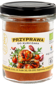 PRZYPRAWA DO KURCZAKA BEZGLUTENOWA BIO 80 g - PIĘĆ PRZEMIAN