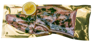 JESIOTR MARYNOWANY NA GRILLA I PATELNIĘ (około 0,70 kg) - SMOLIN FISH (NA ZAMÓWIENIE)