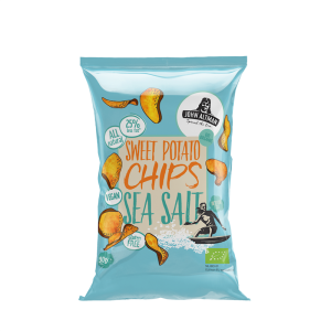CHIPSY Z BATATÓW Z SOLĄ MORSKĄ BEZGLUTENOWE BIO 90 g - JOHN ALTMAN