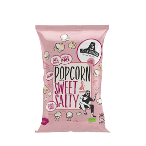POPCORN O SMAKU SŁODKO - SŁONYM BEZGLUTENOWY BIO 90 g - JOHN ALTMAN