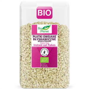 PŁATKI OWSIANE BŁYSKAWICZNE BEZGLUTENOWE BIO 600 g - BIO PLANET