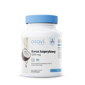 KWAS KAPRYLOWY (1200 mg) BEZGLUTENOWY 60 KAPSUŁEK - OSAVI