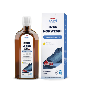 TRAN NORWESKI OMEGA-3 (1000 mg) O SMAKU CYTRYNOWYM 250 ml - OSAVI