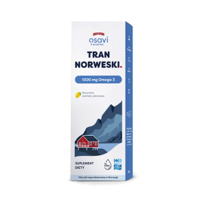 TRAN NORWESKI OMEGA-3 (1000 mg) O SMAKU CYTRYNOWYM 500 ml - OSAVI