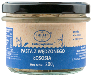 PASTA Z ŁOSOSIA WĘDZONEGO BEZGLUTENOWA 200 g - SMOLIN FISH (NA ZAMÓWIENIE)