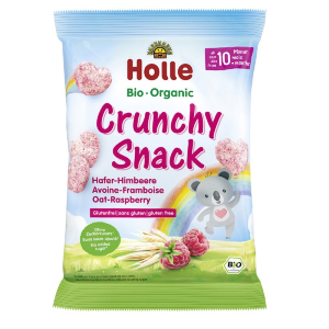 CHRUPKI KUKURYDZIANO - OWSIANE MALINOWO - BANANOWE BEZ DODATKU CUKRÓW BEZGLUTENOWE OD 10 MIESIĄCA BIO 30 g - HOLLE