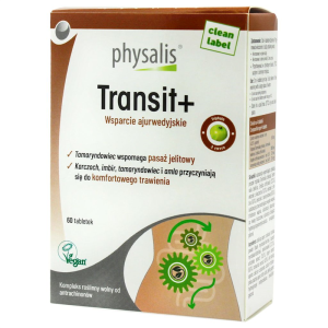 TABLETKI NA WSPARCIE PRACY JELIT (TRANSIT+) 60 szt. - PHYSALIS