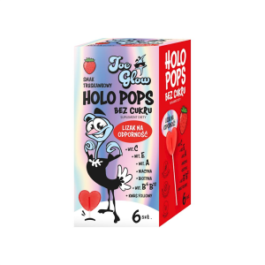LIZAK SERCE KRYSZTAŁOWE O SMAKU TRUSKAWKOWYM NA ODPORNOŚĆ BEZ CUKRU BEZGLUTENOWY (6 szt.) 36 g - JOE GLOW