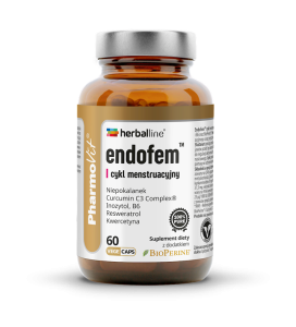 KAPSUŁKI NA CYKL MENSTRUACYJNY (ENDOFEM) BEZGLUTENOWE 60 szt. - PHARMOVIT (HERBALLINE)