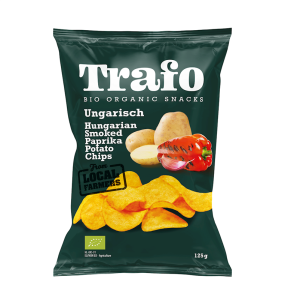 CHIPSY ZIEMNIACZANE Z PAPRYKĄ WĘDZONĄ BIO 125 g - TRAFO