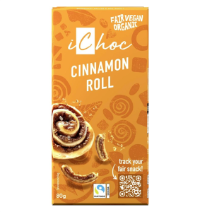 TABLICZKA KAKAOWA Z CYNAMONEM I KAWAŁKAMI WAFLI FAIR TRADE BIO 80 g - ICHOC (VIVANI)(PRODUKT SEZONOWY)