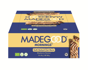BATONIKI OWSIANE SOFT Z JAGODAMI BEZGLUTENOWE BIO (5 x 30 g) 150 g - MADEGOOD MORNINGS