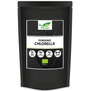 CHLORELLA SPROSZKOWANA  BIO 500 g - BIO PLANET INTERNATIONAL