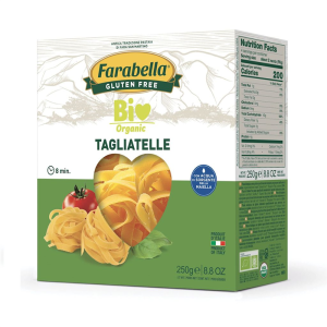 MAKARON (KUKURYDZIANO - RYŻOWY) TAGLIATELLE BEZGLUTENOWY BIO 250 g - FARABELLA