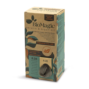 FARBA DO WŁOSÓW POPIELATO PERŁOWY JASNY BLOND (8.28) 170 ml - BIOMAGIC