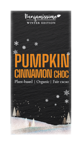 TABLICZKA KAKAOWA DYNIA - CYNAMON BEZGLUTENOWA BIO 60 g - BENJAMISSIMO (PRODUKT SEZONOWY)