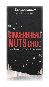 CZEKOLADA Z MIGDAŁAMI, ORZECHAMI LASKOWYMI I PRZYPRAWĄ DO PIERNIKA BEZGLUTENOWA BIO 60 g - BENJAMISSIMO (PRODUKT SEZONOWY)