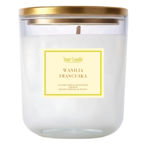 ŚWIECA SOJOWA ZAPACHOWA WANILIA FRANCUSKA 180 ml - YOUR CANDLE (PRODUKT SEZONOWY)