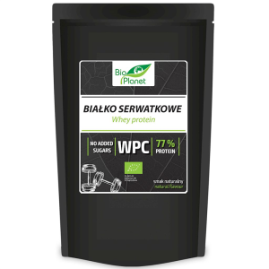 BIAŁKO SERWATKOWE NATURALNE (WPC 77) BIO 150 g - BIO PLANET