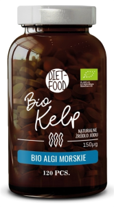 ALGI MORSKIE KELP BIO 120 TABLETEK - DIET-FOOD