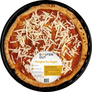 przecena PIZZA MARGHERITA WEGAŃSKA BEZGLUTENOWA 300 g - GLUTEN OUT