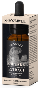 GRZYBY SHIITAKE EKSTRAKT W KROPLACH 30 ml - SHROOMWELL