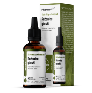 EKSTRAKTY W KROPLACH RÓŻENIEC GÓRSKI BEZGLUTENOWE 30 ml - PHARMOVIT (CLEAN LABEL)