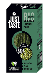 MAKARON PROTEINOWY (Z SOI EDAMAME I FASOLI MUNG) SPAGHETTI BEZGLUTENOWY BIO 250 g - JUST TASTE