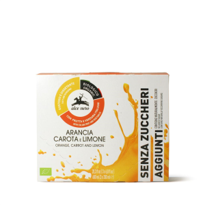 NAPÓJ JABŁKO - POMARAŃCZA - MARCHEW - CYTRYNA BEZ DODATKU CUKRÓW BIO 200 ml - ALCE NERO