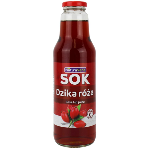 SOK Z DZIKIEJ RÓŻY 100 % 750 ml - NATURAVENA