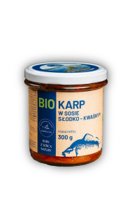 KARP W SOSIE SŁODKO - KWAŚNYM BIO 300 g - GOSPODARSTWO RYBACKIE ZAWÓLCZE