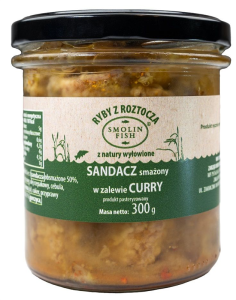 SANDACZ SMAŻONY W ZALEWIE CURRY 300 g - SMOLIN FISH (NA ZAMÓWIENIE)