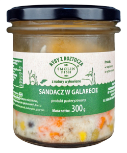 SANDACZ W GALARECIE BEZGLUTENOWY 300 g - SMOLIN FISH (NA ZAMÓWIENIE)