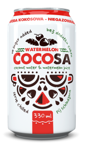 WODA KOKOSOWA Z SOKIEM Z ARBUZA 330 ml - DIET-FOOD (COCOSA)