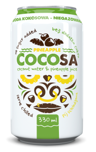 WODA KOKOSOWA Z SOKIEM Z ANANASA 330 ml - DIET-FOOD (COCOSA)