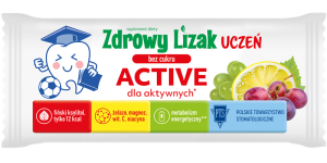LIZAK O SMAKU WINOGRONO - CYTRYNA DLA AKTYWNYCH BEZ CUKRU BEZGLUTENOWY 6 g - MNIAM MNIAM STARPHARMA (UCZEŃ ACTIVE)
