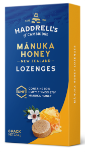 PASTYLKI DO SSANIA MIÓD MANUKA MGO 570+ UMF 16+ 22 g - HADDRELL'S OF CAMBRIDGE
