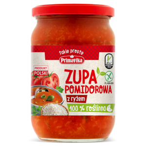 ZUPA POMIDOROWA Z RYŻEM BEZGLUTENOWA 700 g - PRIMAVIKA