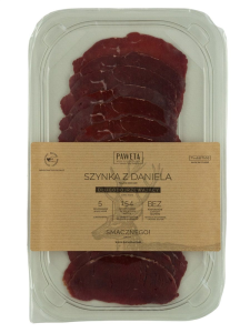 SZYNKA Z DANIELA DOJRZEWAJĄCA PLASTRY BEZGLUTENOWA 65 g - PAWĘTA