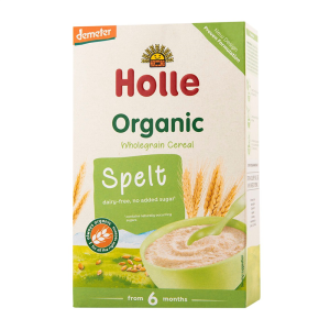 KASZKA ORKISZOWA PEŁNOZIARNISTA BEZ DODATKU CUKRÓW OD 6 MIESIĄCA DEMETER BIO 250 g - HOLLE