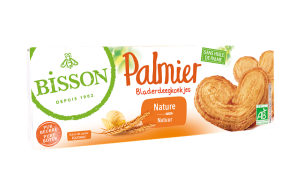 CIASTKA FRANCUSKIE MAŚLANE PALMIERY BIO 100 g - BISSON