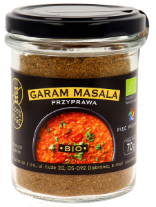 GARAM MASALA BEZGLUTENOWA BIO 70 g - PIĘĆ PRZEMIAN