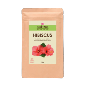 ZAKWASZACZ ROŚLINNY DO HENNY HIBISKUS ECO 70 g - SATTVA (AYURVEDA)