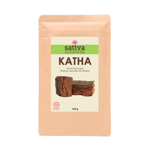 MASECZKA ZIOŁOWA DO WŁOSÓW KATHA ECO 100 g - SATTVA (AYURVEDA)