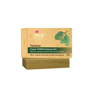 SZAMPON DO WŁOSÓW W KOSTCE TAMANU ECO 100 g - SATTVA (AYURVEDA)