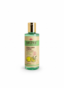 SZAMPON ZIOŁOWY DO WŁOSÓW NEEM I CYTRYNA 210 ml - SATTVA (AYURVEDA)