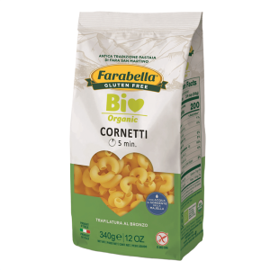 MAKARON (KUKURYDZIANO - RYŻOWY) KOLANKA BEZGLUTENOWY BIO 340 g - FARABELLA