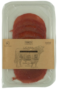 LIGAWA WOŁOWA DOJRZEWAJĄCA PLASTRY BEZGLUTENOWA 65 g - PAWĘTA